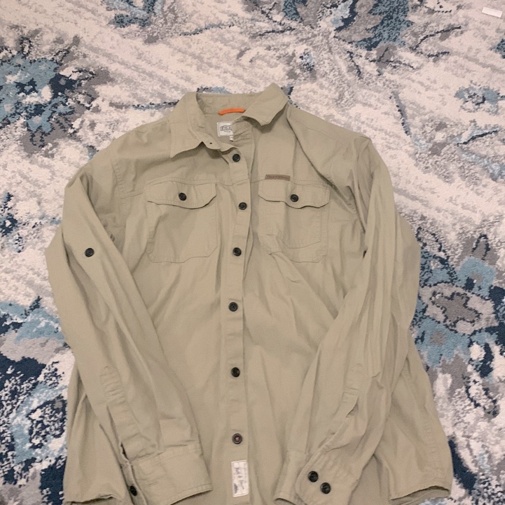 Field and Stream Tan Button-Down